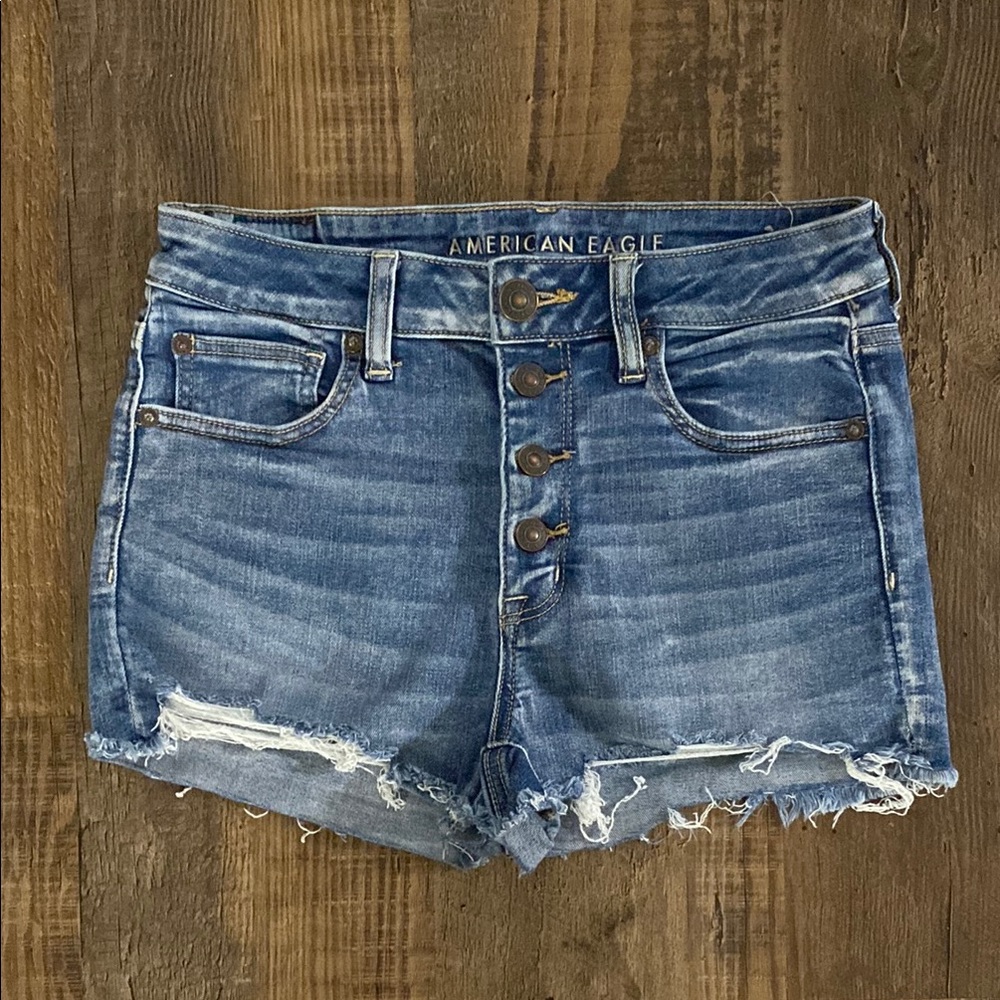 American Eagle Outfitters Women's Blue Denim Shorts